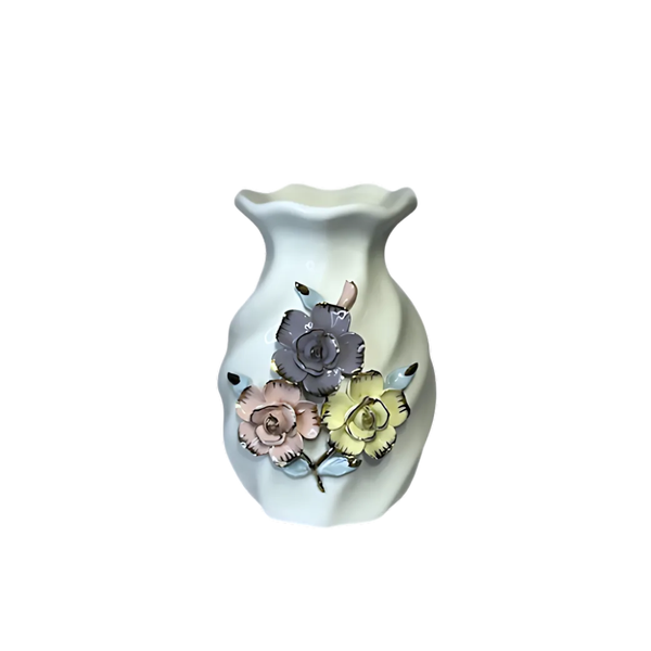 Vaso Em Porcelana Classic Branco 14,5x18cm Strasbourg Elements