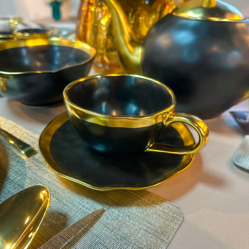 Hallmarks by GUILD of crafts ブラシ付 Xícara Para Chá Dubai Wolff | Mundo Za